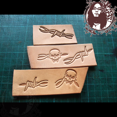 Leather Stamp Set - 5pcs/set Skull Style Leather Stamps Set