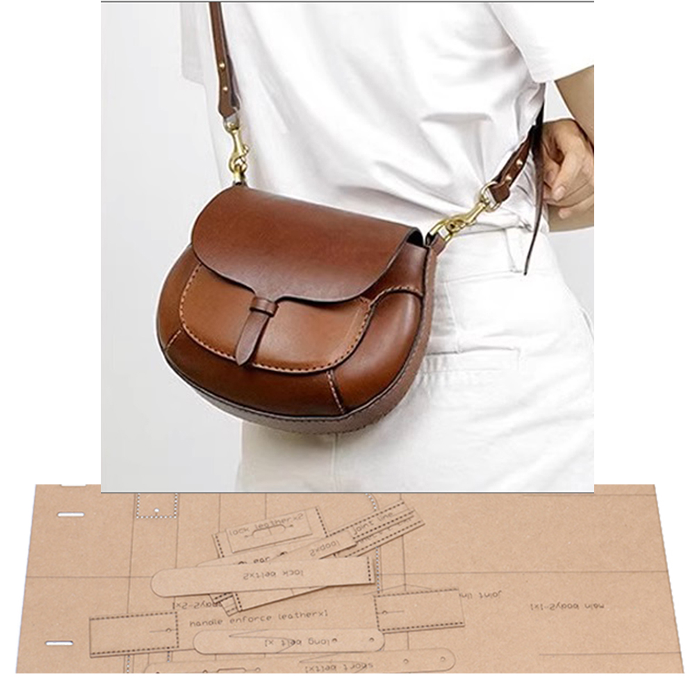 Leatherwork Patterns - diy Leather craft women saddle shoulder