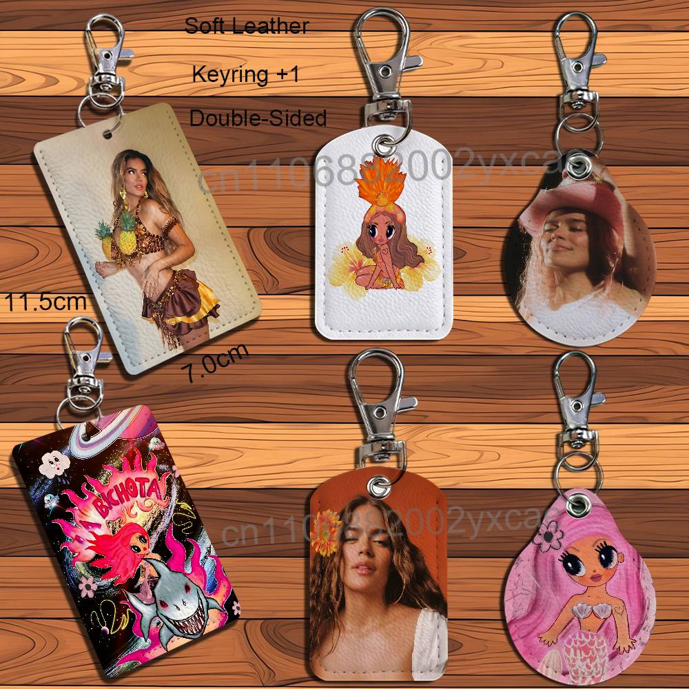 Leatherwork Drawing - Art Bichota Season Karol G Keychain