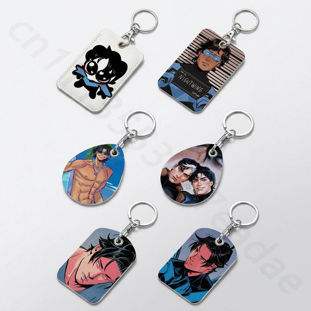 For Leather Work - Cute D-Dick Grayson Holder Keychain For