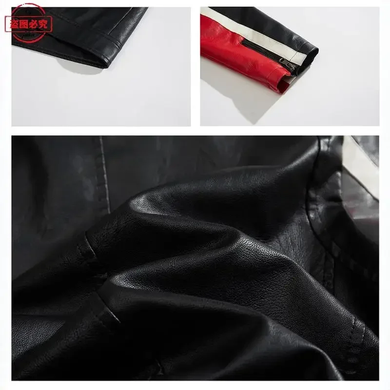Ready To Race Logo Printed Off - огляд і ціна Leather Work Jacket With Hood
