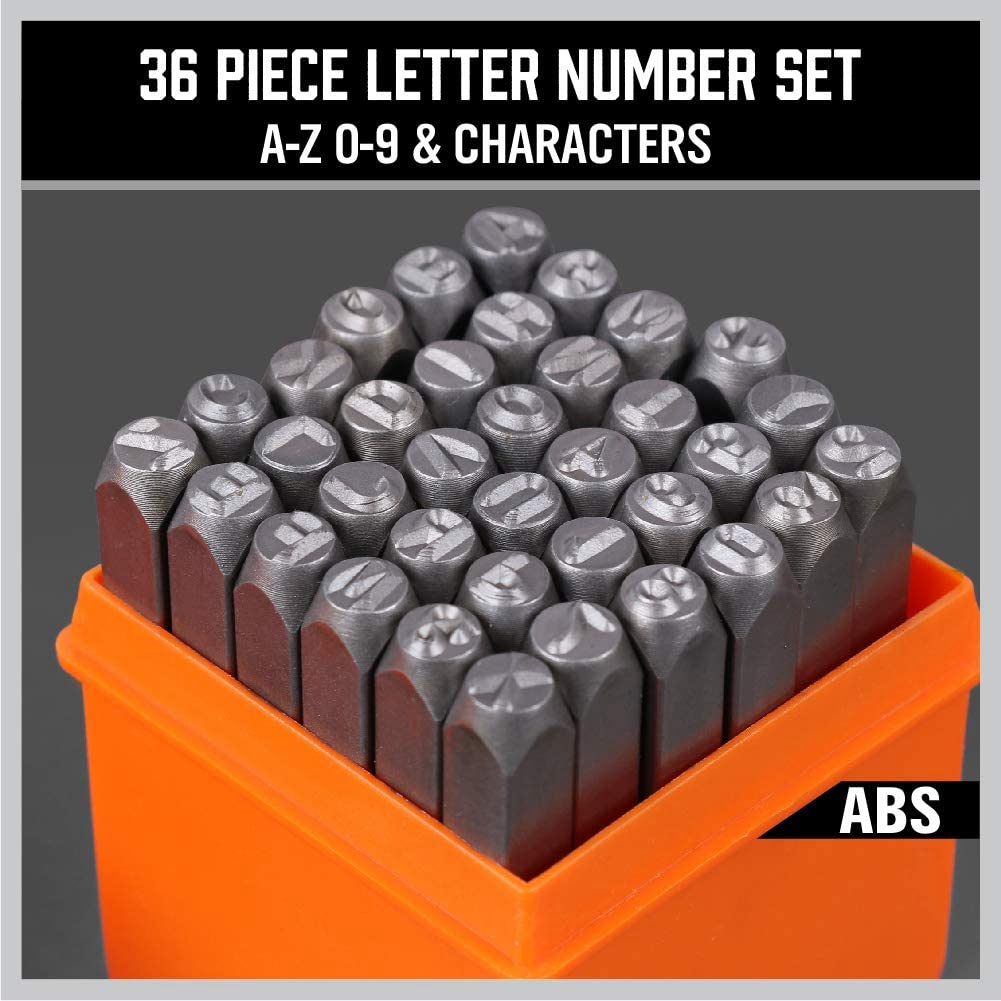 A68P-36-Piece 3Mm Number & Cap - огляд і ціна Leather Stamp Set