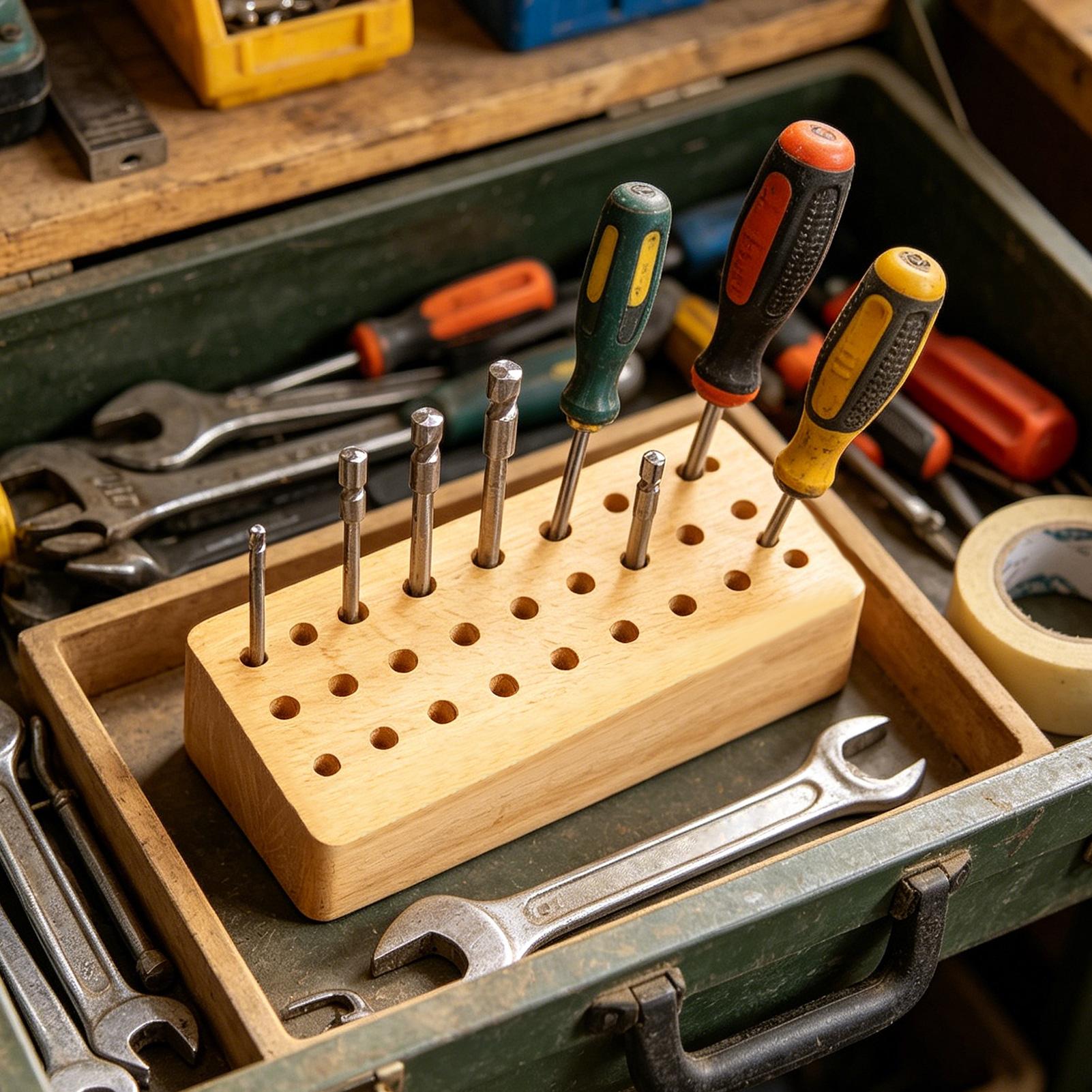 Leather Tool Holder 30-Hole Wo - огляд і ціна Leatherwork Hobby