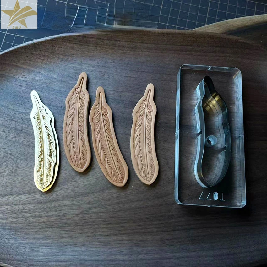 Feather Shape Brass Stamp Cutt - огляд і ціна Leather Stamp Set