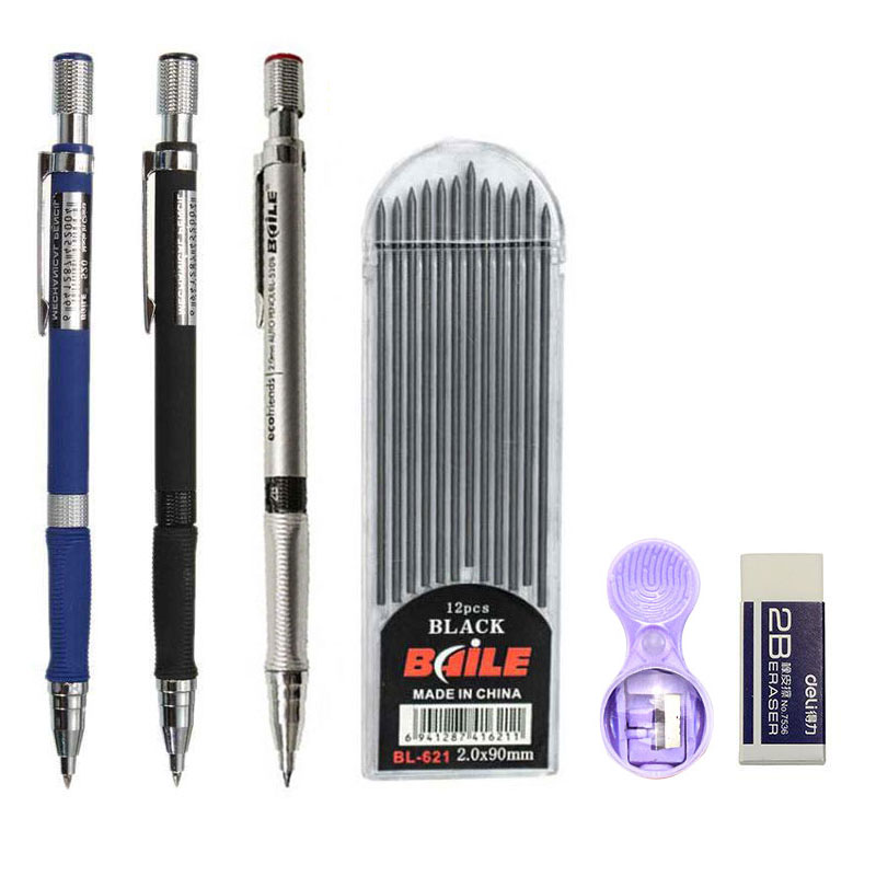 2.0mm Mechanical Pencil Set 2B - огляд і ціна Staedtler Pencil Lumocolor