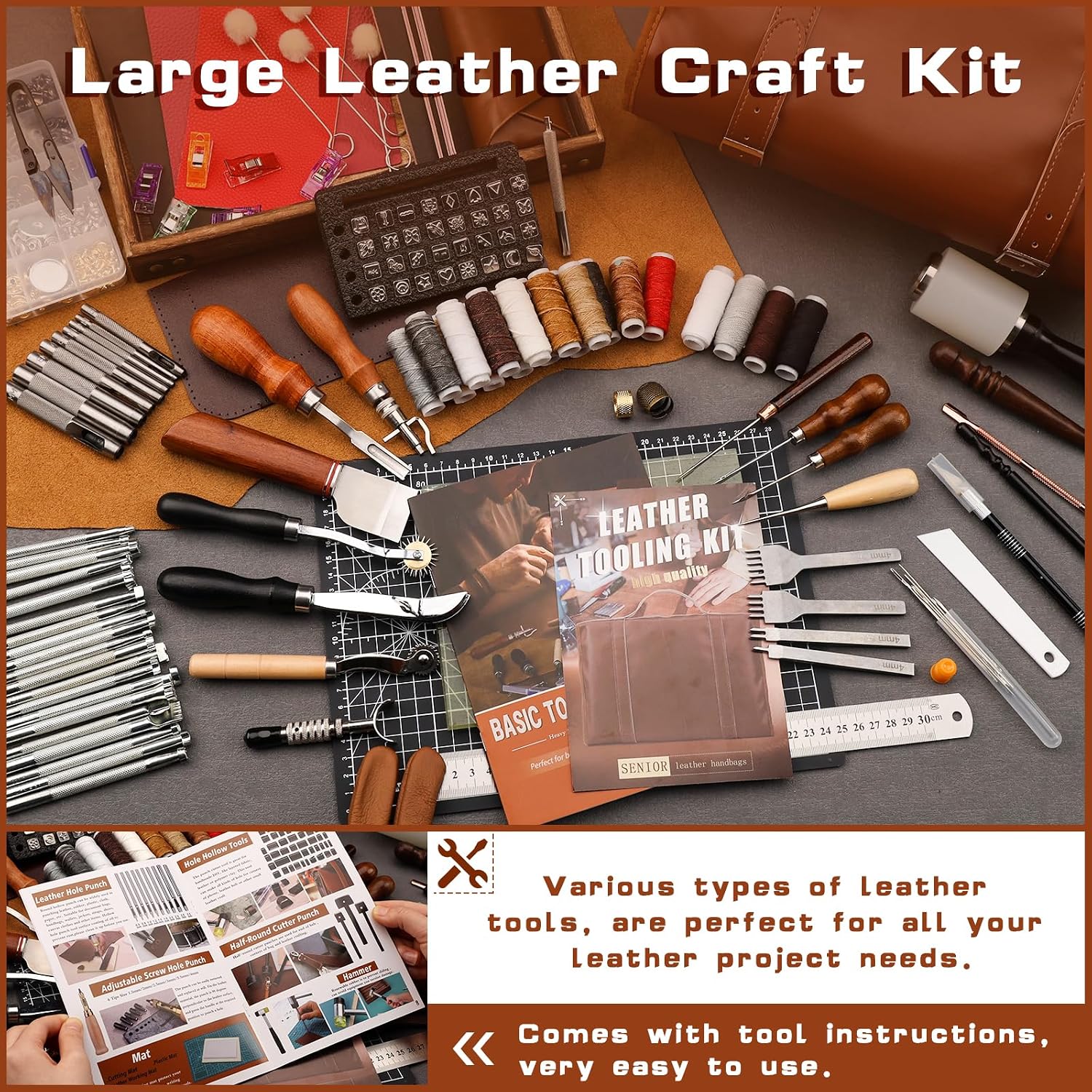 Leather Tooling Kit Leather Cr - огляд і ціна For Leather Work