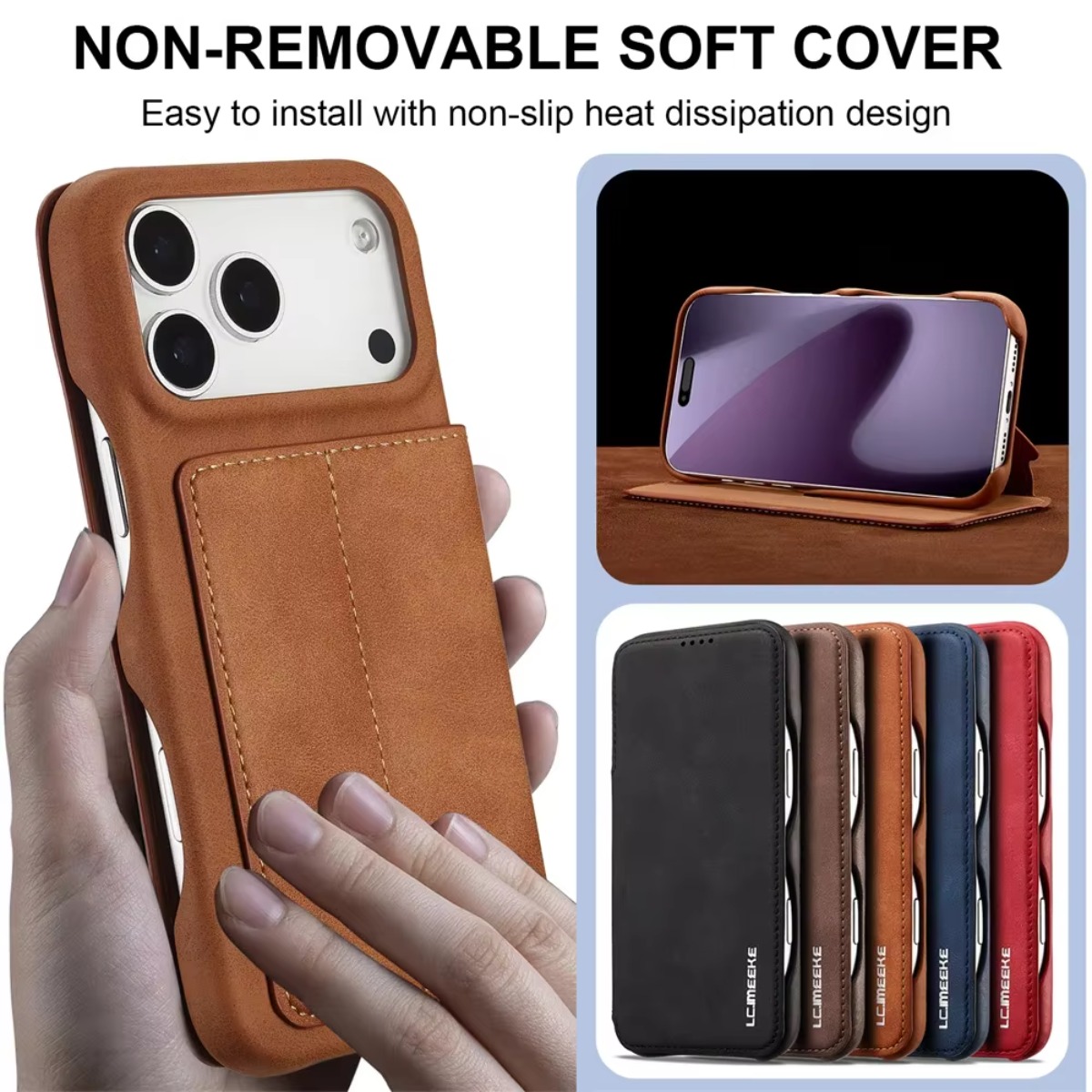 Leather Wallet Magnetic Flip C - огляд і ціна Leather X