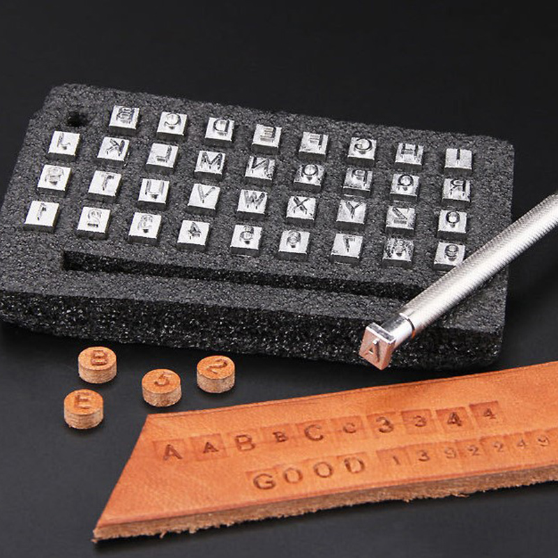 36pcs Steel Alphabet letter Nu - огляд і ціна Leather Stamp Set