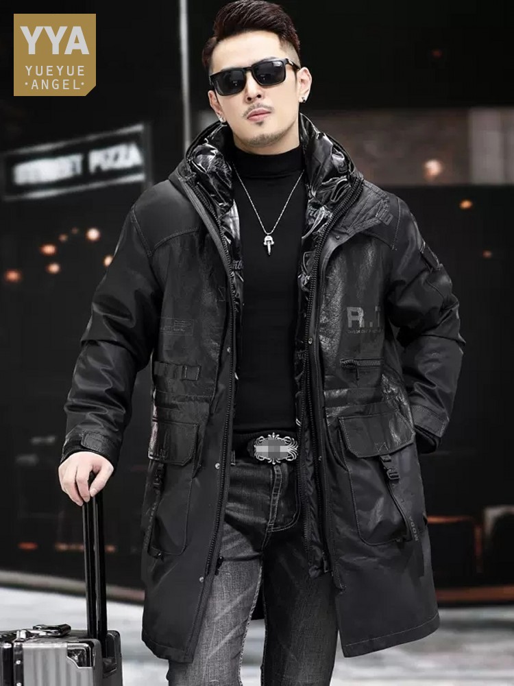 Winter Genuine Leather Coat Me - огляд і ціна Leather Work Jacket With Hood