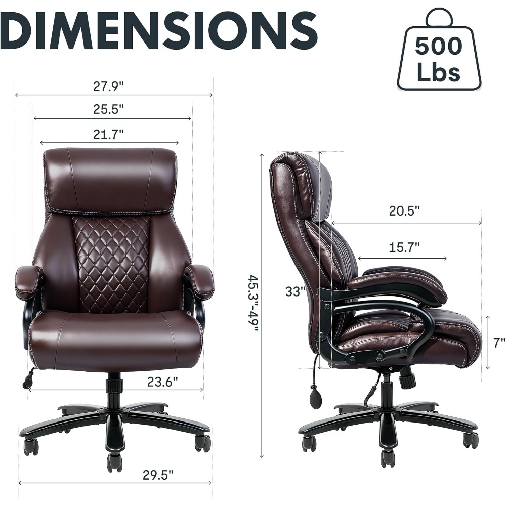 High-Capacity Office Chair for - огляд і ціна For Leather Work