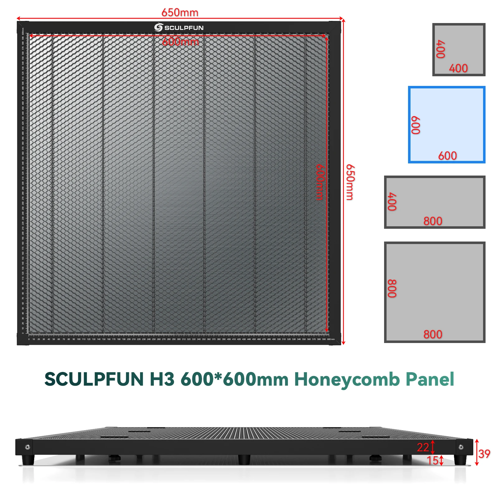 SCULPFUN 600x600mm Honeycomb P - огляд і ціна Leather Workbench