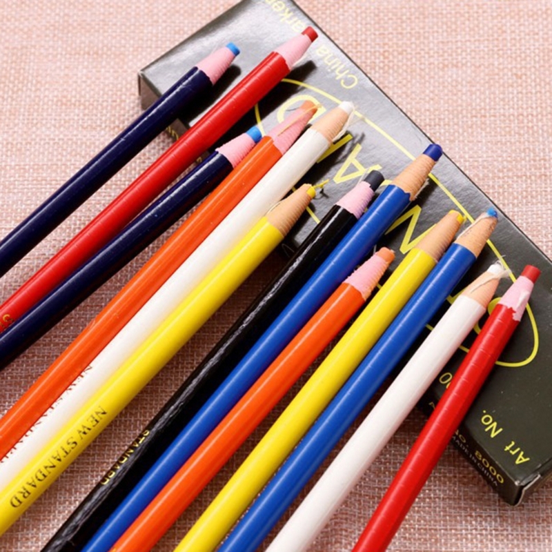 DXAB 12Pcs Peel off China Mark - огляд і ціна Staedtler Pencil Lumocolor